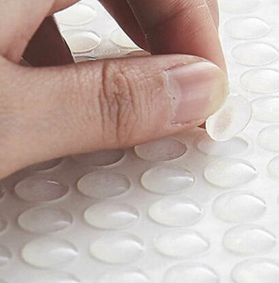 B&Q -  10mm Clear Kitchen Cabinet Soft Close Stop Door Buffer Pads Catch Protector Dots 100