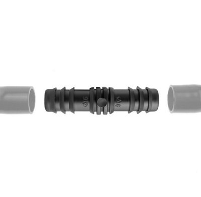 B2C 13mm Automatic Watering Hozelock Compatible Pipe & Connectors Garden Irrigation Barb Joiner Pack Of 1 from B&Q