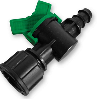 B2C 13mm Automatic Watering Hozelock Compatible Pipe & Connectors Garden Irrigation Barb Valve3/4" Bspf Pack Of 1 from B&Q