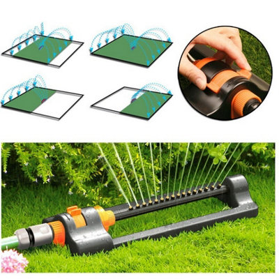 B2C 16 Jets Oscillating Lawn Sprinkler Watering Garden Water Pipe Hose Connector New from B&Q