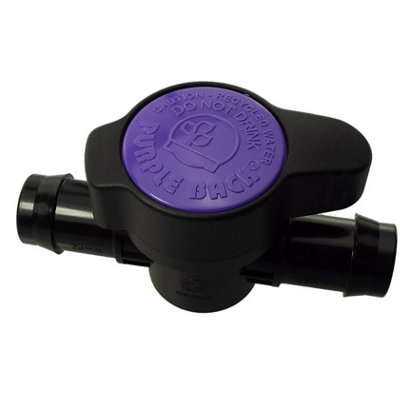 B2C 19mm Ldpe Connectors Pipe Fitting Barbed Garden Watering Irrigation Director In-Line Valve from B&Q