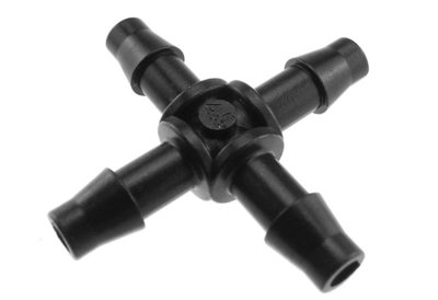 B2C 4mm Micro Irrigation Fitting Antelco Pipe Barbed Garden Watering Connector Valve 4mm Cross from B&Q