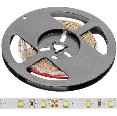 B2C 5M Led Strip Tape 300Led 2835 12V Flexible Lights Neutral White from B&Q