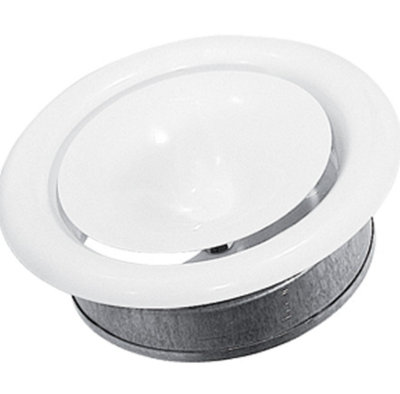 B2C Air Flow Vent Metal Exhaust Extract Anemostat Diffuser Round Ceiling Cover 125mm from B&Q