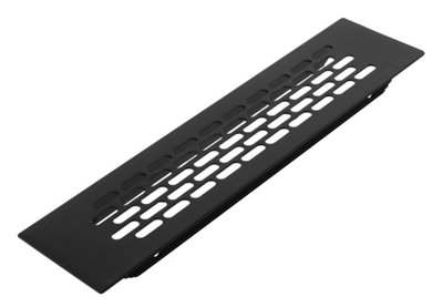 B2C Air Vent Aluminium Plinth Grill Ventilation Build-In Appliances Kitchen Units Black from B&Q