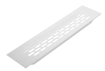 B2C Air Vent Aluminium Plinth Grill Ventilation Build-In Appliances Kitchen Units Brushed Steel from B&Q
