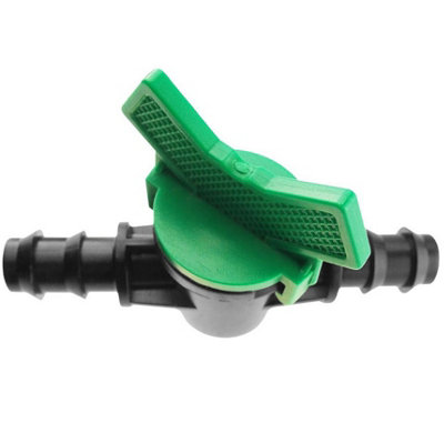 B2C Barbed Irrigation Valves  In-Line Garden Pipe Watering 13mm In Line Tap Valve Barbed from B&Q