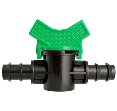 B2C Barbed Irrigation Valves  In-Line Garden Pipe Watering 19mm Inline Shut Off Valve from B&Q