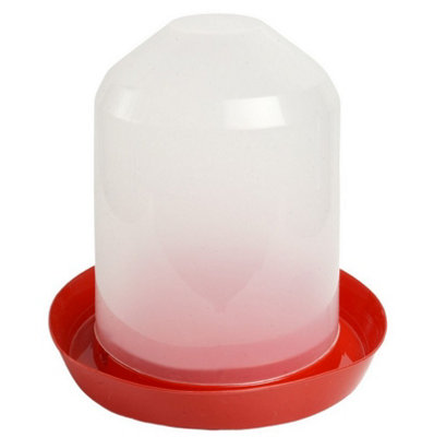 B2C Chicken Feeder Drinker Food Dispenser Waterer Bucket Poultry Hen Bird Plastic 5L Drinker
