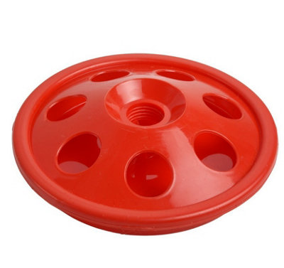 B2C Chicken Feeder Drinker Food Dispenser Waterer Bucket Poultry Hen Bird Plastic Flat DrinkerSmall
