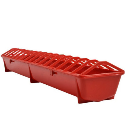 B2C Chicken Feeder Drinker Food Dispenser Waterer Bucket Poultry Hen Bird Plastic Rectangle Feeder