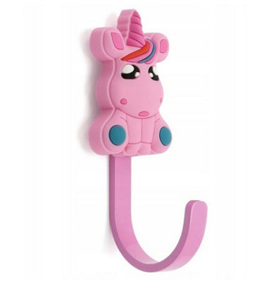 B2C Children Clothes Coat Hook Cute Kids Bedroom Wall Hanging Nursery Hanger Peg Unicorn from B&Q