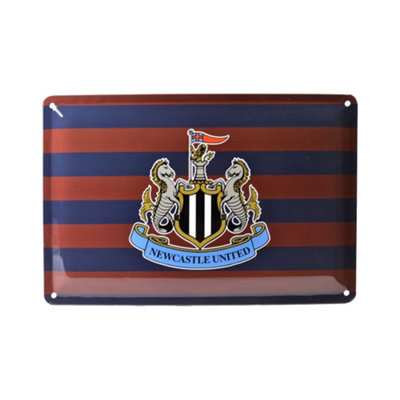 Newcastle United Fc Retro Dayz Striped Sign Brown/navy (One Size) from B&Q