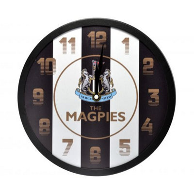  - Newcastle United Fc Magpies Wall Clock Black/white (One Size)