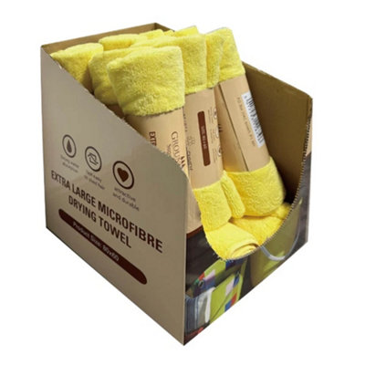 Groundsman Microfibre Towel Yellow (One Size) from B&Q