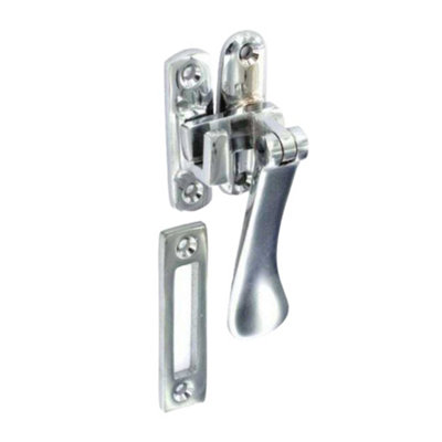  - Securit Chrome Casement Fastener Silver (100mm)