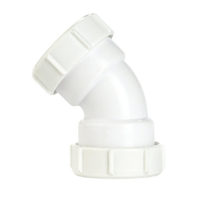 Securplumb Compression Bend White (40mm) from B&Q