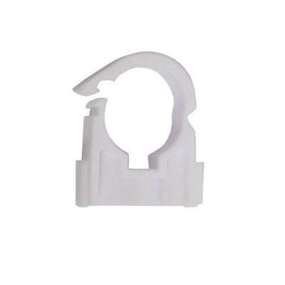 Securplumb Pipe Clips (Pack Of 50) White (22mm) from B&Q