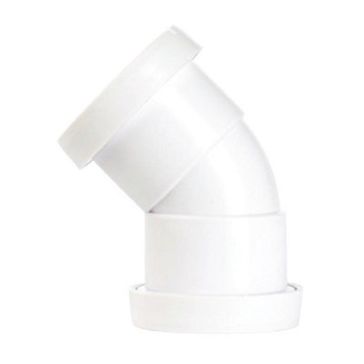 Securplumb Push Fit Pipe Bend White (40mm) from B&Q