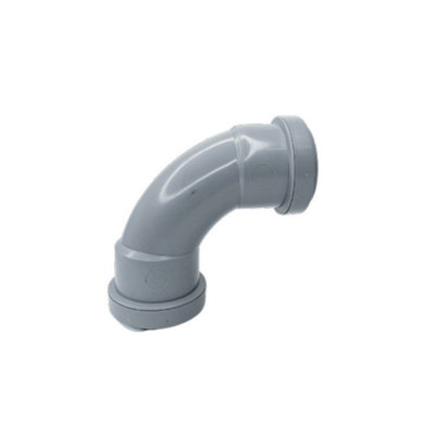 Davant Push Fit Swept Bend Grey (32mm) from B&Q