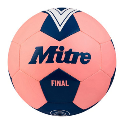 Mitre Final Logo Football Fluorescent Pink/midnight Blue (4) from B&Q