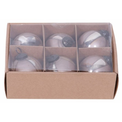 Hill Interiors Ombre Bauble (Pack Of 6) Coffee (One Size) from B&Q