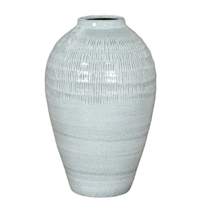 Hill Interiors Kemi Olpe Vase White (30Cm X 21Cm X 21Cm) from B&Q
