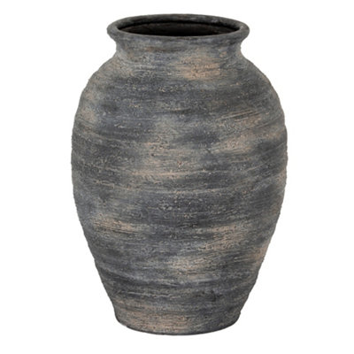 Hill Interiors Marra Olpe Vase Black/grey (42Cm X 29Cm X 29Cm) from B&Q