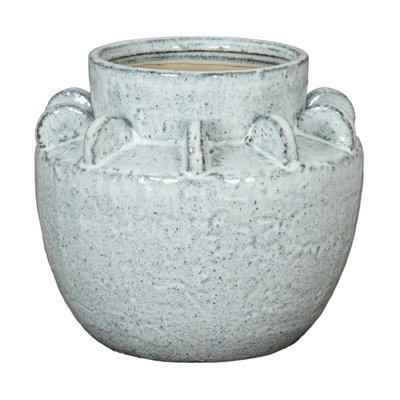Hill Interiors Dara Vase White (22Cm X 23Cm X 23Cm) from B&Q
