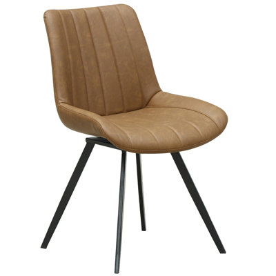 Hill Interiors Unisex Tan Malmo Swivel Dining Chair In Size 4 - Image 3