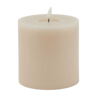 Hill Interiors Luxe Collection Melting Electric Candle Taupe/bale Taupe (15Cm X 8Cm X 8Cm) from B&Q