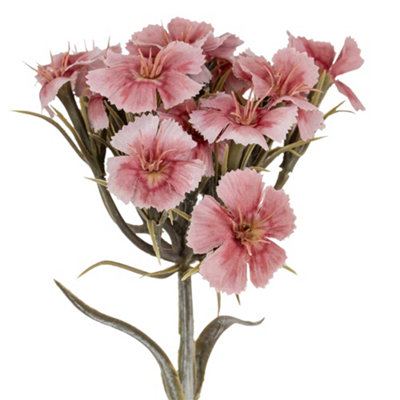 Hill Interiors Dianthus Artificial Flower Spray Pink (One Size) from B&Q