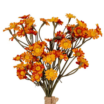 B&Q -  Daisy Artificial Flower Orange (One Size)