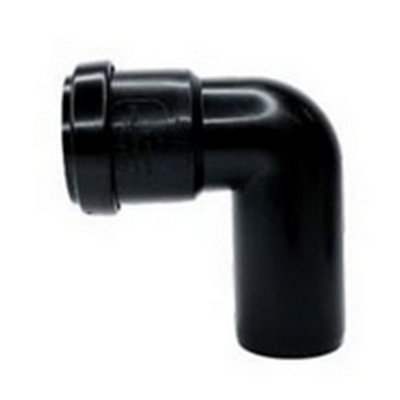 Davant Push Fit Pipe Bend Black (32mm) from B&Q