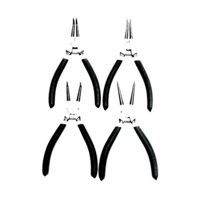 Toolmak Clic-R Pliers Set (Pack Of 4) Black (One Size) from B&Q