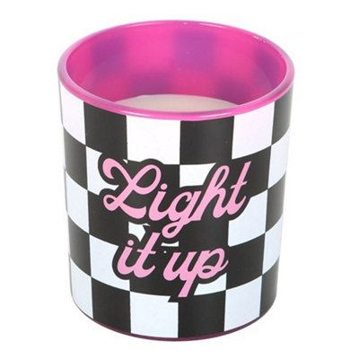Something Different Unisex White Light It Up Strawberry & Vanilla Scented Candle In - Image 4