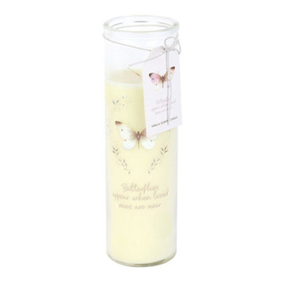 Something Different Butterflies Appear Vanilla Tube Candle White/transparent (One Size) from B&Q