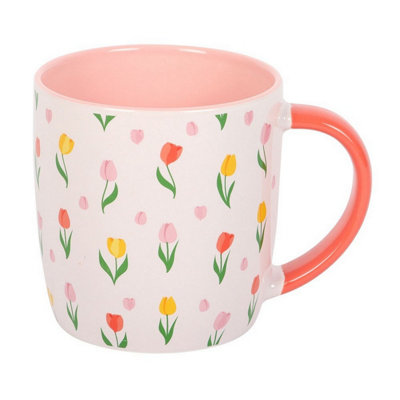 B&Q White Something Different Tulip Mug (One ) 350Ml