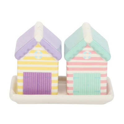 Something Different Unisex Multicolor Beach House Salt & Pepper Shakers - Image 3
