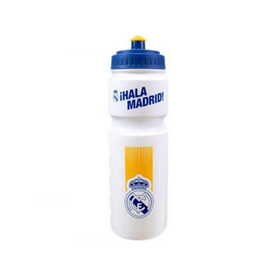Real Madrid Cf Hala Madrid Plastic 750Ml Water Bottle White/blue/yellow (One Size) from B&Q
