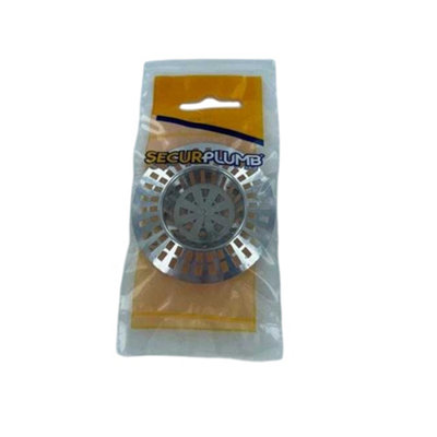 Securplumb Chrome Plated Sink Strainer Silver (One Size) from B&Q