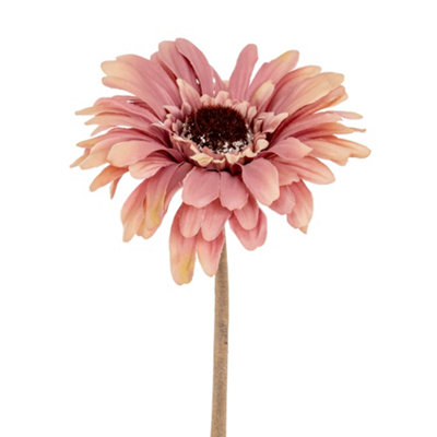 Hill Interiors Soft Gerbera Gerbera Artificial Flower Pink (One Size) from B&Q