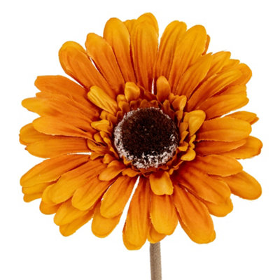 Hill Interiors Soft Gerbera Gerbera Artificial Flower Yellow (One Size) from B&Q