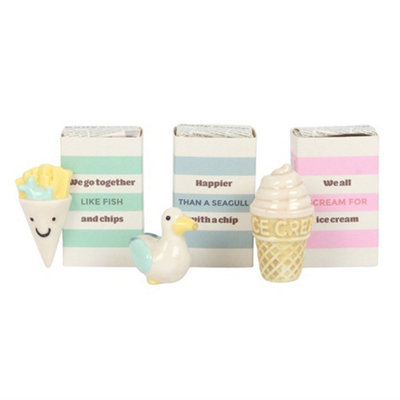 Something Different Seagull & Ice Cream Ornament Multicoloured (One Size) from B&Q