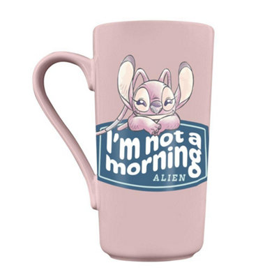 Lilo & Stitch Im Not A Morning Alien 470Ml Mug Lavender (One Size) from B&Q