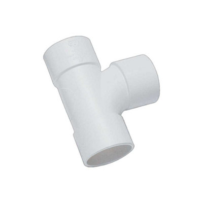 Davant Solvent Weld Swept Bend White (40mm) from B&Q