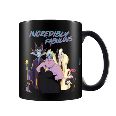 Disney Villains Incredibly Fabulous 325Ml Mug Black (One Size) from B&Q