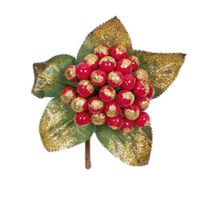  - Premier Berry Christmas Tree Pick Red (One Size)
