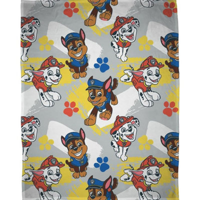Paw Patrol Fleece Splodge Blanket Multicoloured (One Size) from B&Q