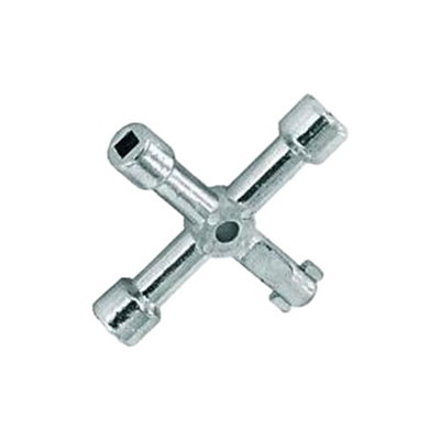 Securplumb Zinc Plated Four Way Utility Key Silver (One Size) from B&Q